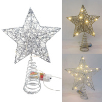 Metal Tree Topper Star 25cm