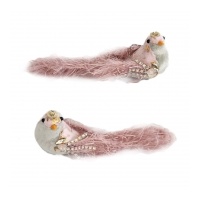 Blush Pink or Green Bird - 18x5x6cm