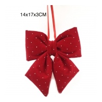 Red Bow with Diamonds