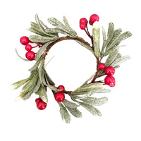 Mistletoe Red Berry Wreath 20cm