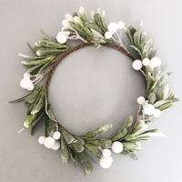 Mistletoe White Berry Wreath 28cm