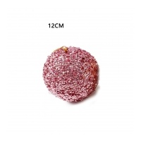 Glitter Bauble Pink - 12cm
