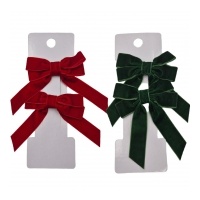 Velvet Bow 10x12cm 2Pk