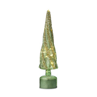 LED Cone Tree 40cm Green/Gold