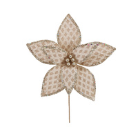 Poinsettia Gold 30cm