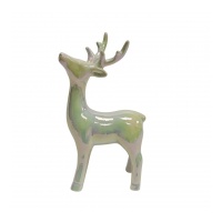Porcelain Standing Reindeer 7x11cm