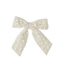 Pearl Bow 18x15cm White