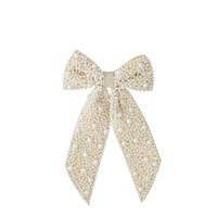 Pearl Bow 28x18cm White