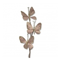 Butterfly Pic 14x62cm Pink