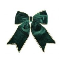 Velvet Bow Green 18x23cm