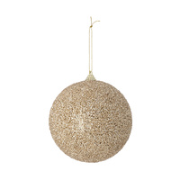 Champagne Encrusted Bauble 12cm