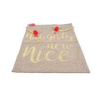 NAUGHTY IS THE NEW NICE LUXE LARGE GIFT SACK 73 X 48CM..