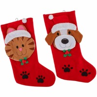 PUPPY KITTY STOCKINGS 2 ASST 50 X 21 CM..