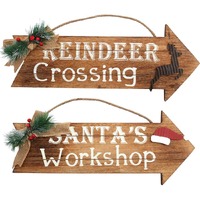 Santas Workshop Wooden Sign