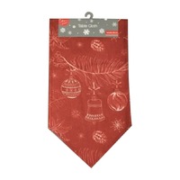 BAUBLE PRINT TABLE RUNNER 2 ASST CLRS 150 X 32 CM..