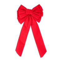 50CM VELVET LOOPED BOW ..