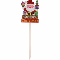 SANTA GARDEN STAKES 70X21CM..