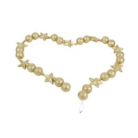 FOAM BAUBLE / STAR GARLAND 1.5M GOLD..