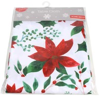 LUXE POINSIETTA TABLE CLOTH 110 X 140CM..