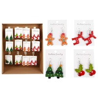 XMAS EARRINGS 3.5CM ..