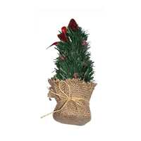 19cm Xmas Tree in Hessian Bag