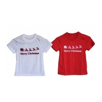 Kids T Shirt with Santas Sleigh