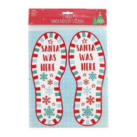 Santa Footprint Clings