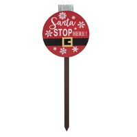 Santa Stop Here Bauble Stake 80cm..