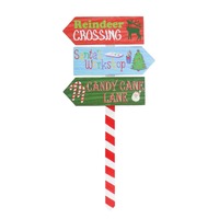 Christmas Locations Sign-Post 61x29cm..