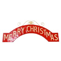 Vintage Christmas Metal Wall Arch
