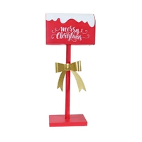 Mailbox on Stand w/Bow