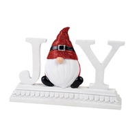 White Red Black Joy Santa