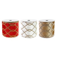 Ribbon Wide Velvet Chainlink 10cm x 10m