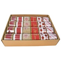 Ribbon Red/Natural 63mm 2.7m