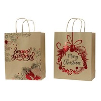 Giftbag Kraft Foil Lge Asst..