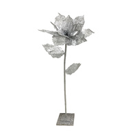 Poinsettia Tree 125cm Silver Small