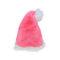 Pink &amp; White Santa Hat