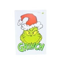 Grinch Face Sign 