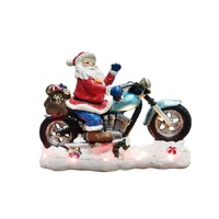 Muscial Santa on Motor Bike