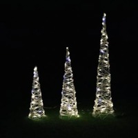 Rattan 3pc Cone Tree