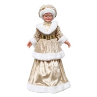 Mrs Claus Gold 60cm