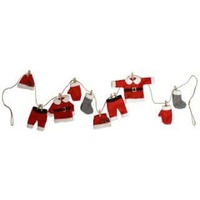 190cm Felt Santa Clothes Garland- 10pce..