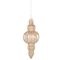 Shimmer Ornament Glass 6x16cm Brown..