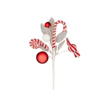Candy Spray Fabric 22cm Red/White..
