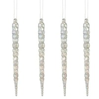 S/4 Icicle Hang Acry 15cm Iridescent..