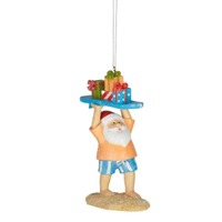 Santa/Surfboard Hanger 10x14cm Multi..