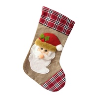 Christmas Stocking with Santa Face
