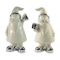 WHITE/SILVER SANTA 2 ASST