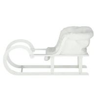 Sleigh MDF 39x17x20cm White..