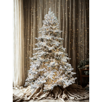 Flocked Snow Pine Christmas Tree